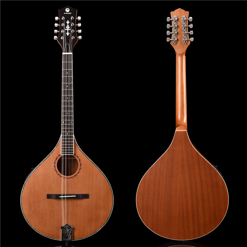Solid Red Pine Top, 512mm Scale Length – Built-in EQ Bouzouki (PBZ-004)
