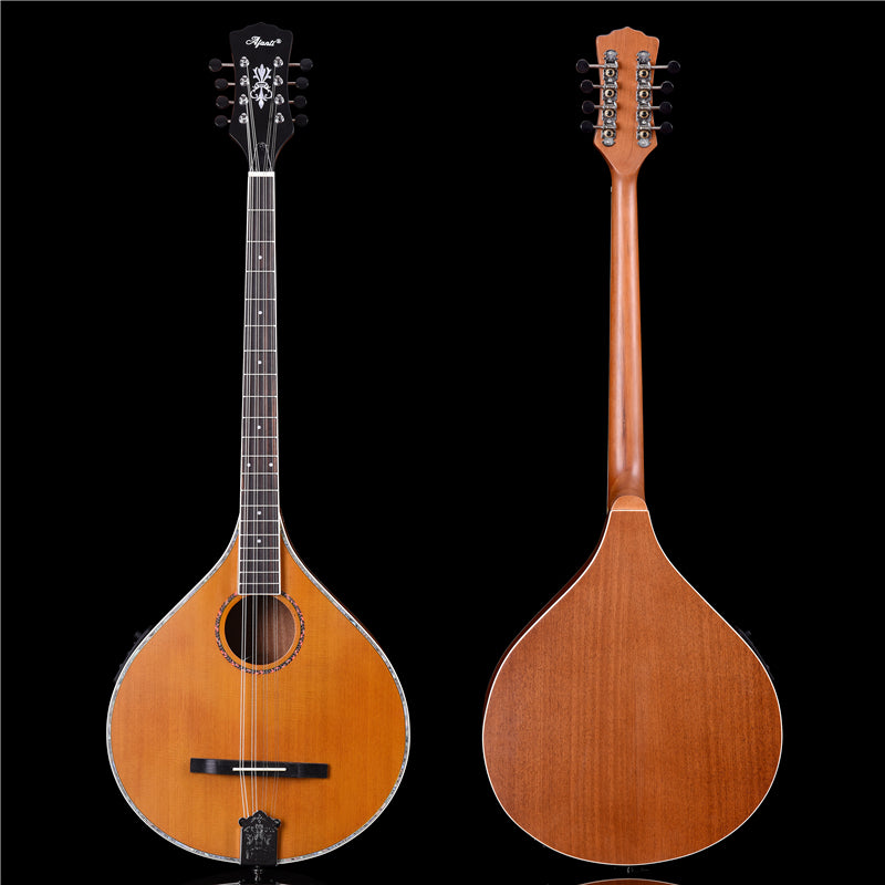 Solid Red Pine Top | 670mm Scale Length | Built-in EQ Acoustic-Electric Bouzouki (PBZ-607EQ)