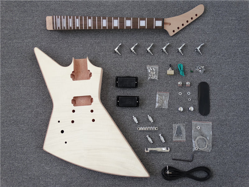 Left-Handed Explorer DIY Electric Guitar Kit (PEX-619) — Guitar