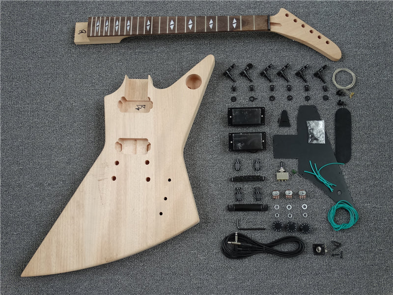 Explorer Style DIY Electric Guitar Kit (PEX-817F, Fast Shipping, Tariff-free)