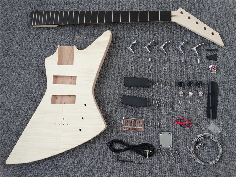 Pre-Sale 5-String Explorer Style DIY Electric Bass Guitar Kit (PEX-920 ...