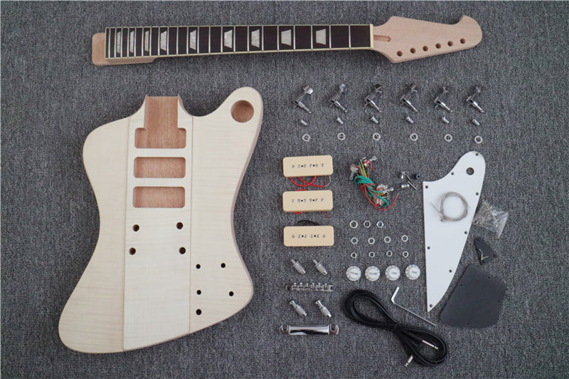 Firebird Style DIY Electric Guitar Kit with P90 Pickups (PFB-513)