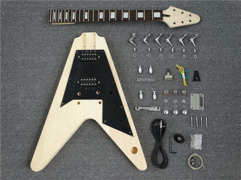 Pre-Sale Flying V Style DIY Electric Guitar Kit (PFV-074) — Guitar