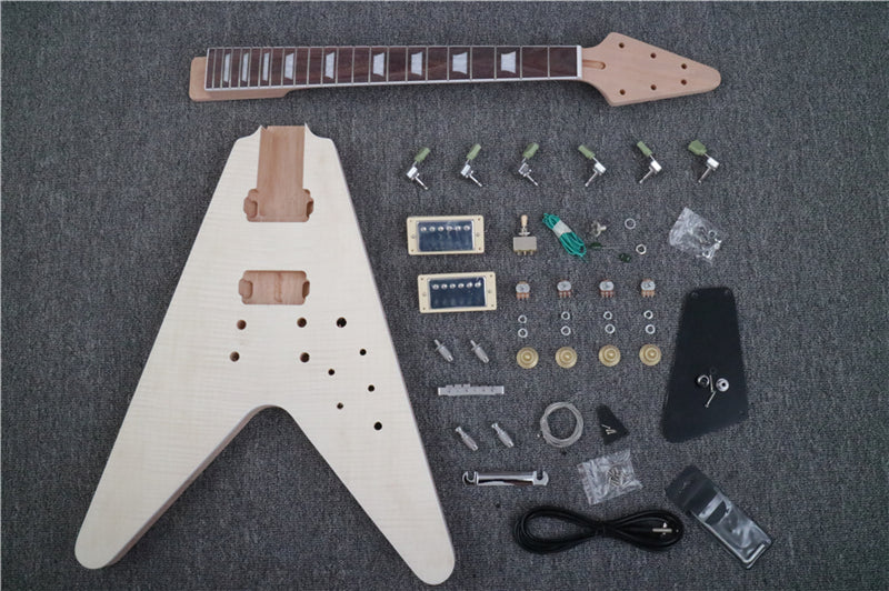 Pre-Sale Flying V Style DIY Electric Guitar Kit of PANGO Music(PFV-905)