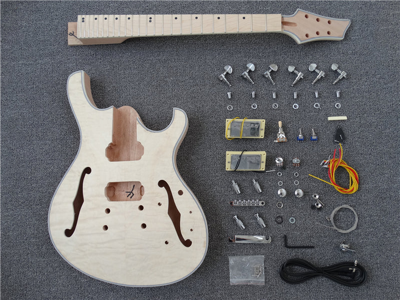 Semi Hollow style DIY Electric Guitar Kit — Guitar Kit Shop