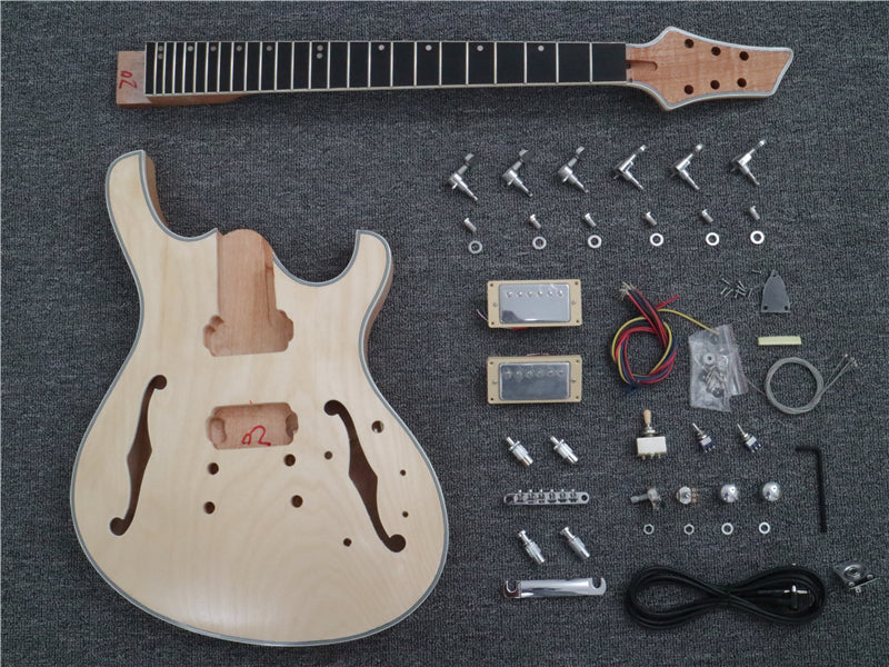 Semi-Hollow Body DIY Electric Guitar Kit (PJS-329)