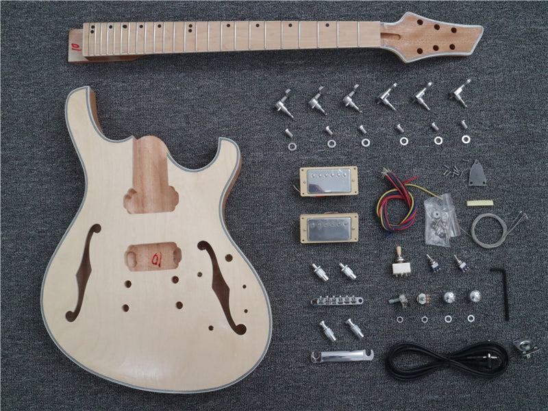 Semi-Hollow Body DIY Electric Guitar Kit (PJS-330)