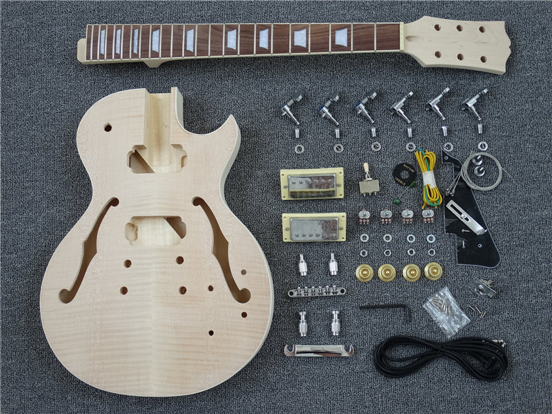 LP Style Semi-hollow DIY Electric Guitar Kit (PLP-619)