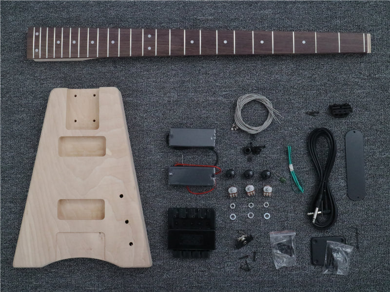 Headless 4 Strings DIY Electric Bass Guitar Kit (PWT-528)
