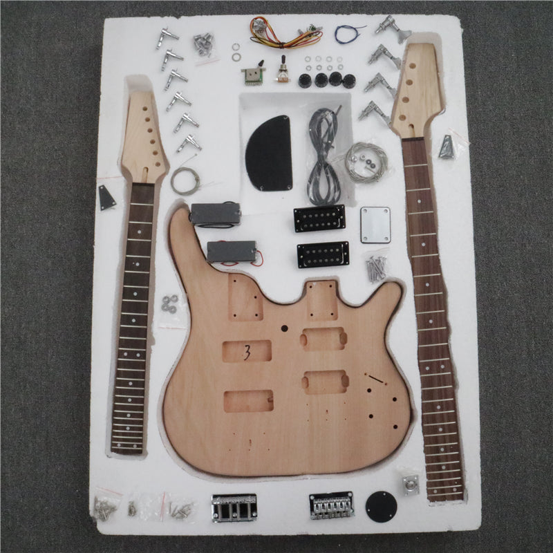 Double Neck DIY Electric Guitar Kit (PYX-202)