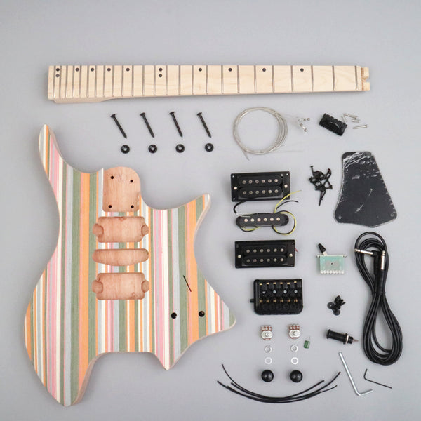 DIY-エレキギター,ネックパーツ,未完成,22フレット,648スケール