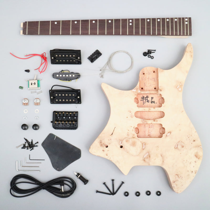 Left-Handed Headless DIY Electric Guitar Kit (ZQN-018)