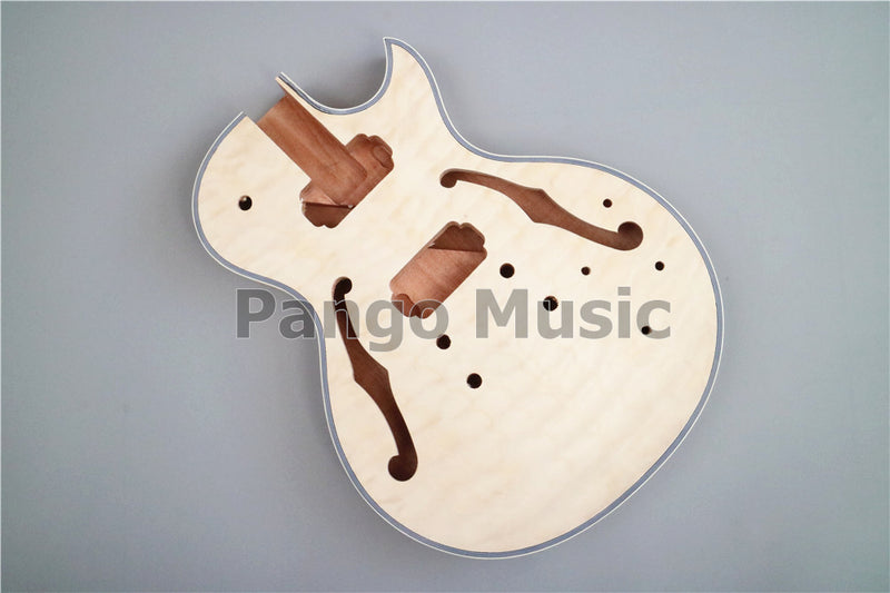 Pre-Sale LP Semi Hollow DIY Electric Guitar Kit with Quilted Maple Top(PLP-516)