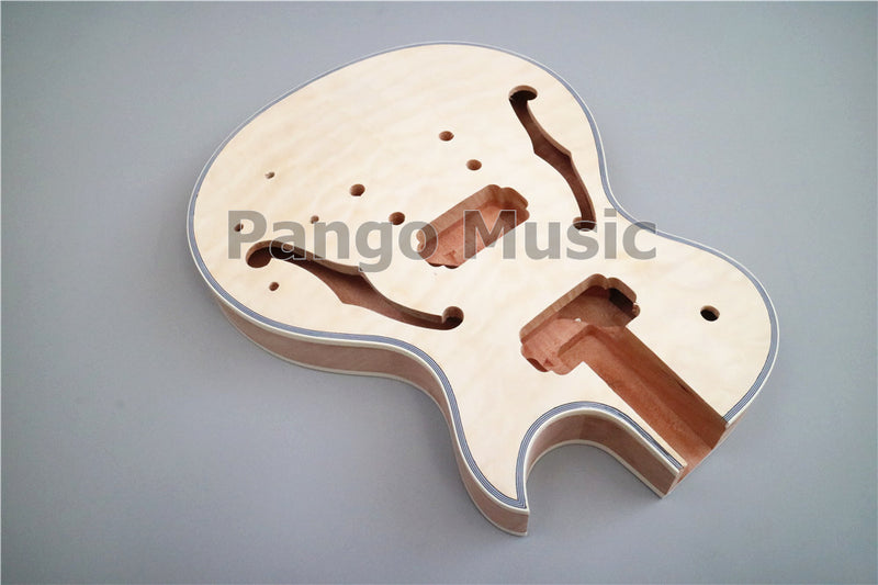 Pre-Sale LP Semi Hollow DIY Electric Guitar Kit with Quilted Maple Top(PLP-516)