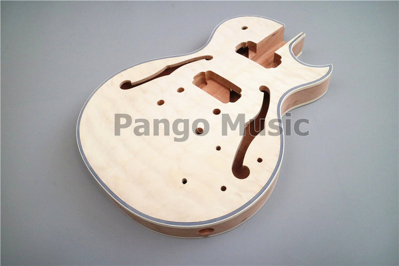 Pre-Sale LP Semi Hollow DIY Electric Guitar Kit with Quilted Maple Top(PLP-516)