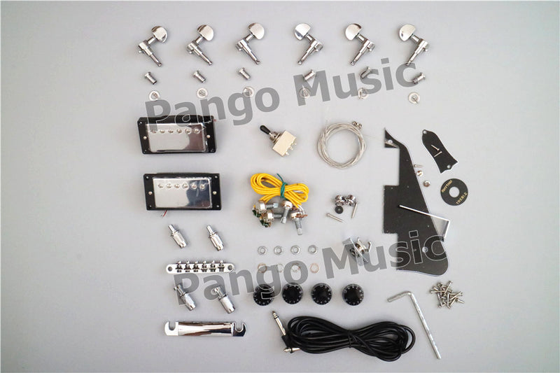 Pre-Sale LP Semi Hollow DIY Electric Guitar Kit with Quilted Maple Top(PLP-516)
