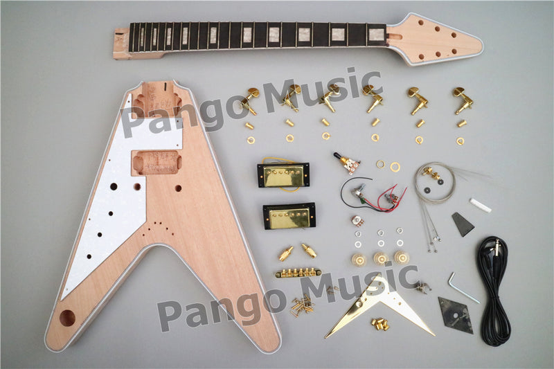 Flying V Style Left Hand DIY Electric Guitar Kit (PFV-632)