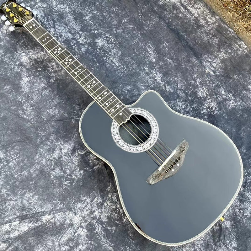 PANGO Music Round Back Acoustic Guitar with EQ (YMZ-122)