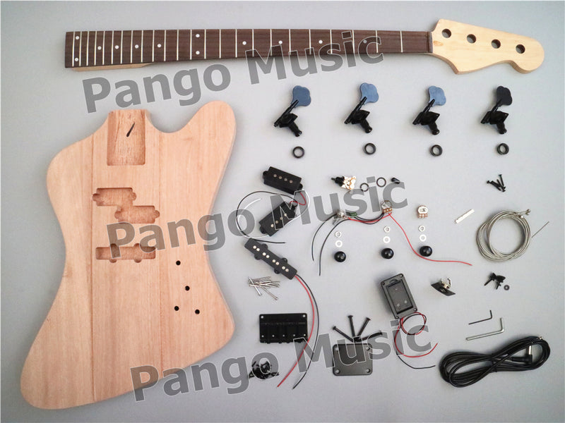 4-String Firebird Style DIY Electric Bass Guitar Kit (PFB-185)