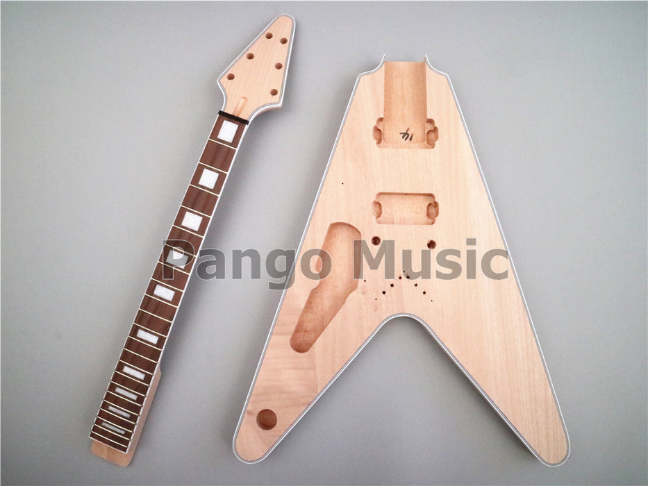 Flying V Style Left Hand DIY Electric Guitar Kit (PFV-629D)