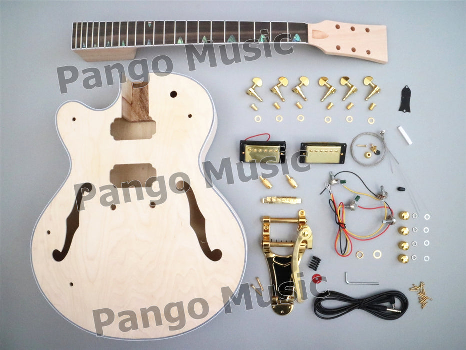 Left Hand Hollow Body L5 DIY Electric Guitar Kit (PL5-075)