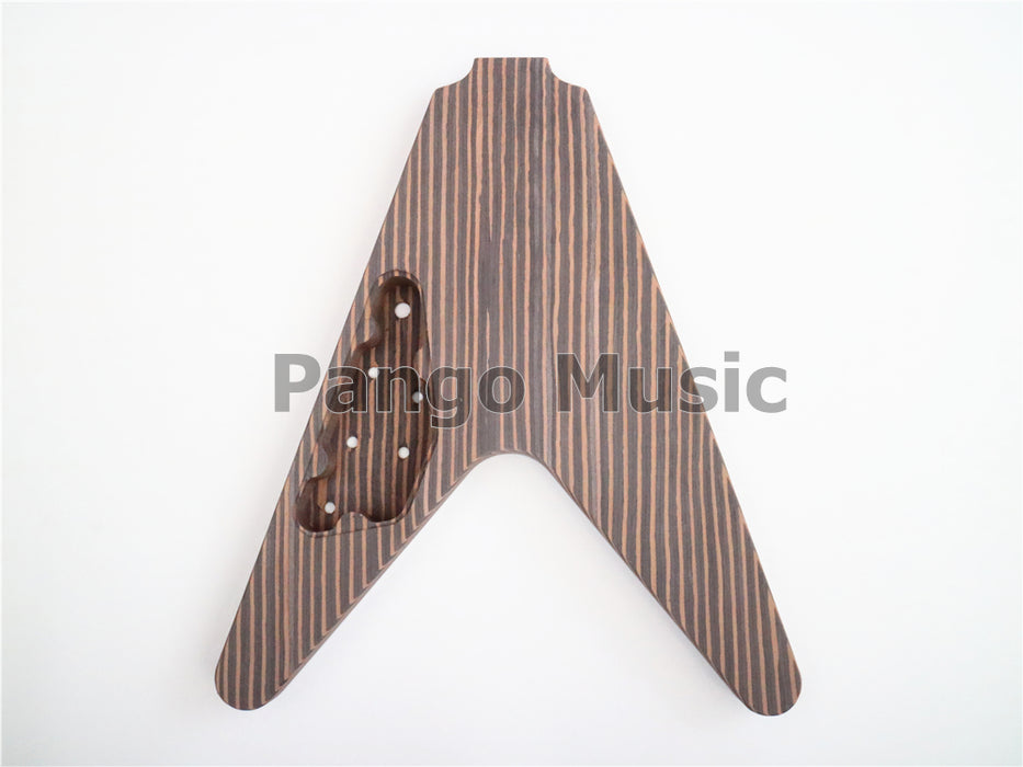 Flying V All Zebrawood DIY Electric Guitar Kit (PFV-672)