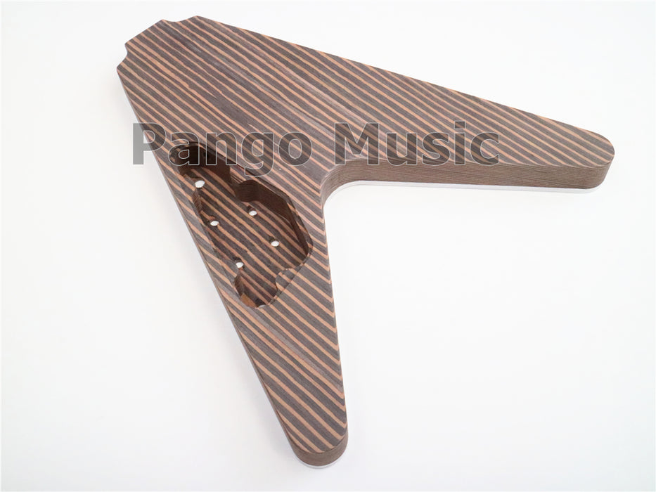 Flying V All Zebrawood DIY Electric Guitar Kit (PFV-672)