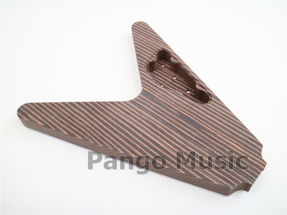 Flying V All Zebrawood DIY Electric Guitar Kit (PFV-672)