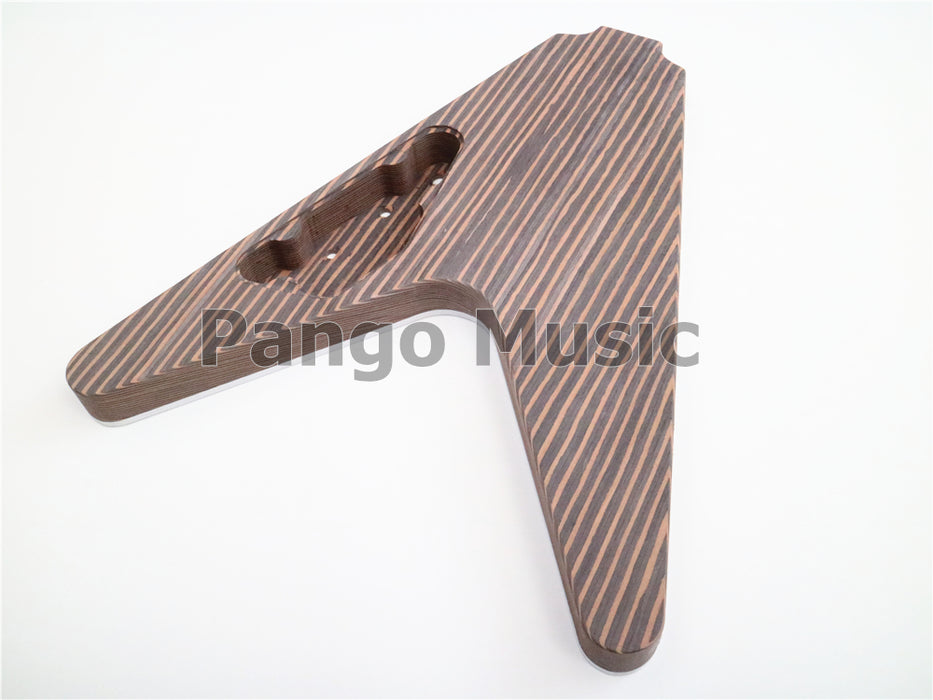 Flying V All Zebrawood DIY Electric Guitar Kit (PFV-672)