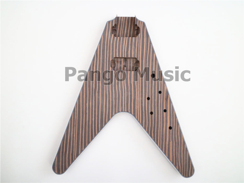 Flying V All Zebrawood DIY Electric Guitar Kit (PFV-672)