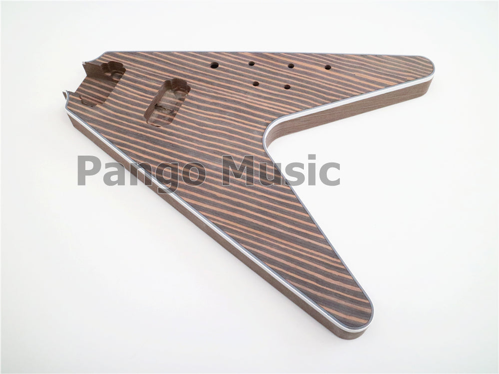 Presale Flying V All Zebrawood DIY Electric Guitar Kit (PFV672