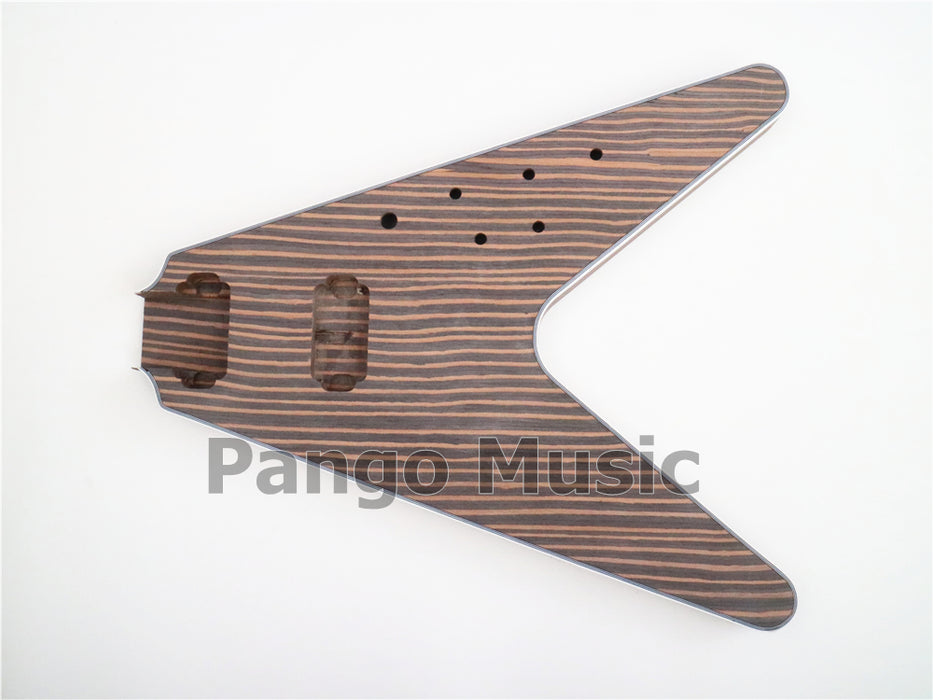 Flying V All Zebrawood DIY Electric Guitar Kit (PFV-672)