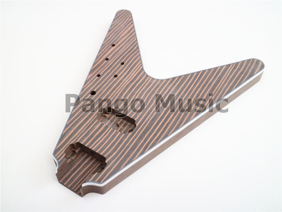 Flying V All Zebrawood DIY Electric Guitar Kit (PFV-672)