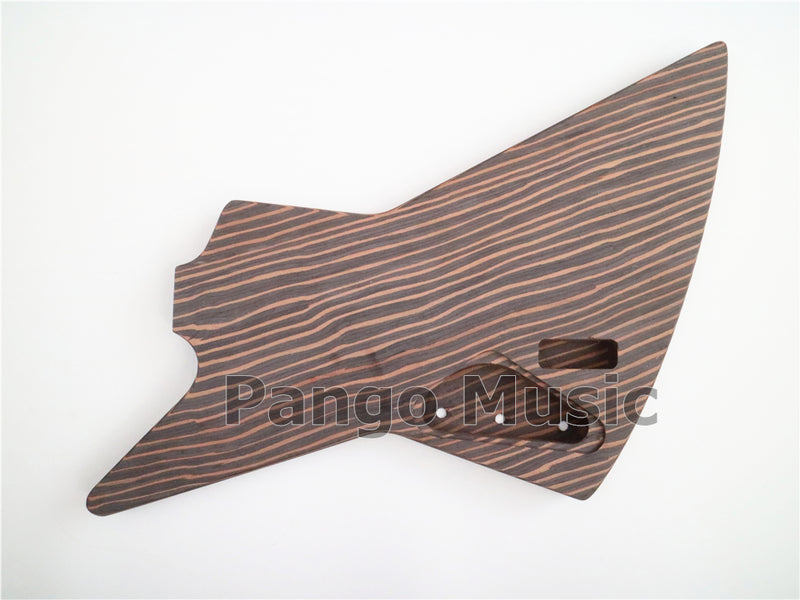 All Zebrawood Explorer Style DIY Electric Guitar Kit (PEX-228)